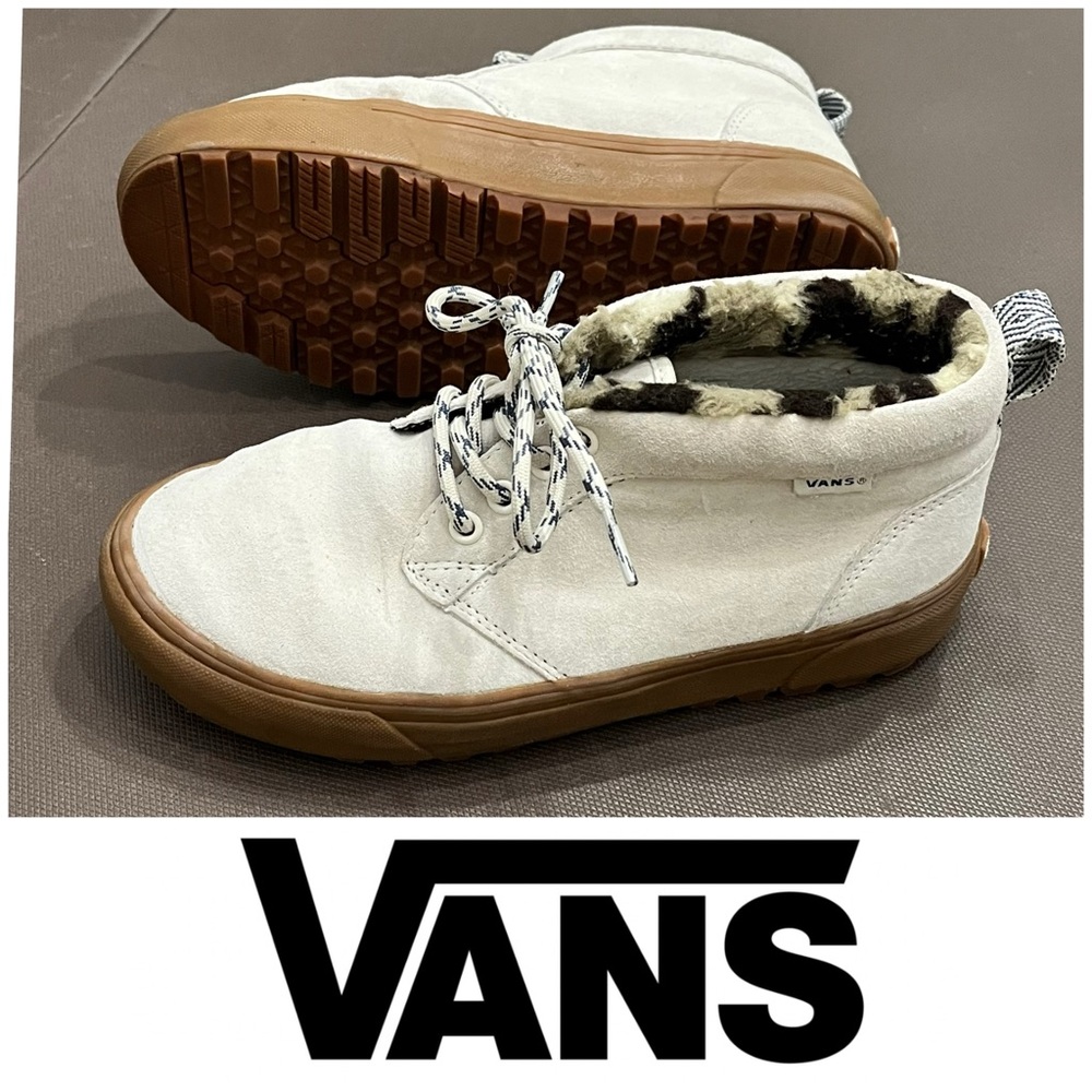 Vans Women's White and Brown Shoes